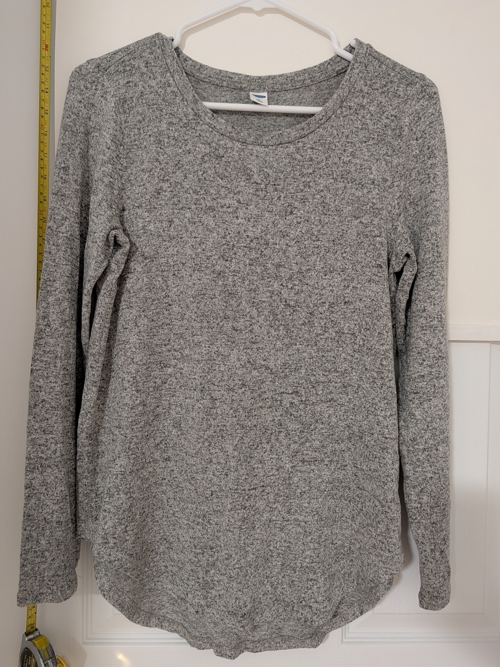 Old Navy Women's Heather Gray Scoop Neck Top